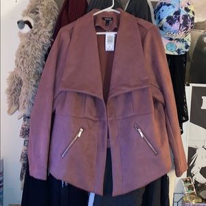 Torrid rose suede jacket